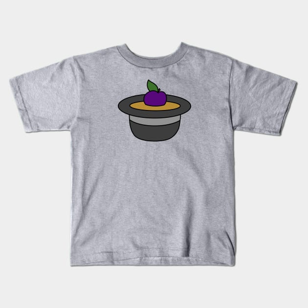 A Single Plum Floating in Perfume, Served in a Man's Hat Kids T-Shirt by BethSOS